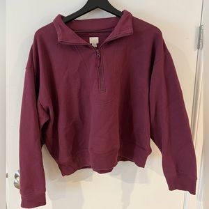 1/4 zip sweatshirt